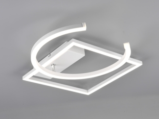 LED Deckenleuchte PIVOT Weiß - dimmbar, Breite 42cm