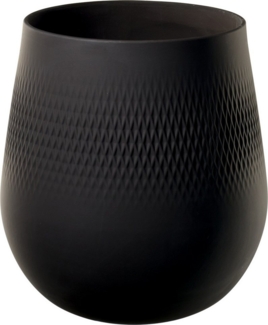 Villeroy & Boch Manufacture Collier Vase Carré 23 cm noir - DS