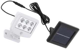 LED Solarleuchte, weiß, beweglicher Spot, Bewegungsmelder