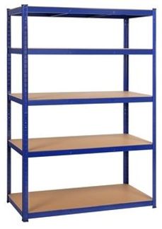 Yaheetech Standregal, Lagerregal Werkstattregal Kellerregal mit Verstellbaren Regalböden, 120 x 60 x 180 cm