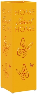 vidaXL Sonnenschirmhalter Senf 15,5 x 15,5 x 49 cm Metall 868509