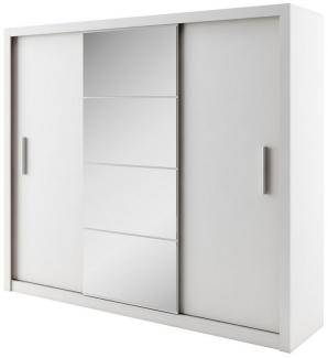 Compleo Kleiderschrank VENTI 01, mit Spiegel, 3-türig Schwebetürenschrank, Modern, 250 cm