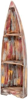 Bootsregal BALI Albasia ca. H150cm Jungle Holzregal Bücherregal Eckregal Regal