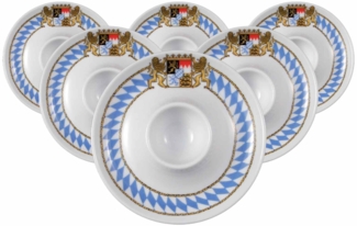 Seltmann Weiden Compact Bayern Eierbecher mit Ablage 6er Set - DS