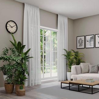 Neutex for you! Vorhang Libre-ECO (1 St), Multifunktionsband, halbtransparent, Jacquard, nach Maß