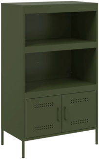 vidaXL Highboard Olivgrün 68x39x113 cm Stahl 842974