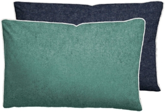 biberna Melange-Flanell Kopfkissenbezug 0840500 MELANGE UNI, schilfgrün, 1x 40x60 cm