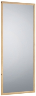 Rahmenspiegel Thea , Glas , Holzfarben, Verspiegelt , 66 x 166 x 0 cm