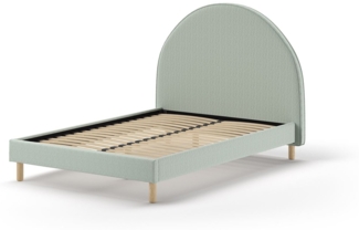 Polsterbett Karlotta 147x212x132 Einzelbett Holzwerkstoff Grün