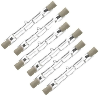 QUBEBU Flutlichtstrahler 1-8x R7s Lampe Tube Ersetzen Lampe J78 J118 78/118mm 60-400W, Gelb, Dimmbar, J78(60–120W), J118(100–400W), 2700K-3000K Gelb, Lumen:1000–6800lm