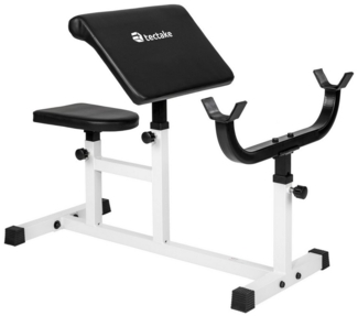 tectake Hantelbank Curlbank, Hantelablage 5-fach höhenverstellbar