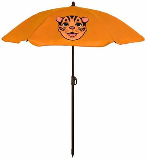 Kinder Sonnenschirm Sonnenschutz Gartenschirm Ø110xH130 cm Tiger