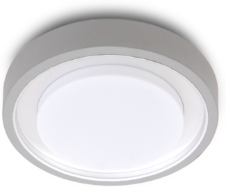 Außenleuchte für Decke & Wand ORIGO Aluminiumguss Silber, Ø30cm - IP54