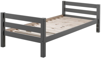 Einzelbett Karolina 210x99x63 Kinderbett Massivholz grau