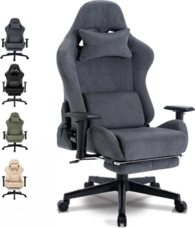 Happy Home Gaming-Stuhl Gaming & Bürostuhl - atmungsaktiv, verstellbar & drehbar mit Fußstütze