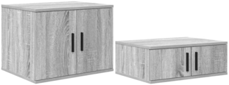 vidaXL Badschrank Grau Sonoma 127 x 41 x 40 cm Holzwerkstoff 866656