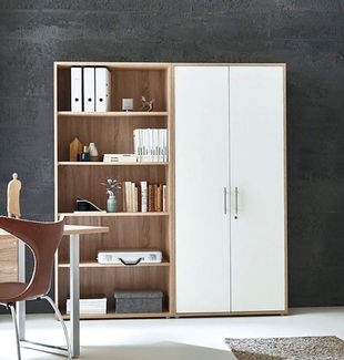 BMG Möbel Aktenschrank Office Edition Schrankwand 1 hoch abschließbar, in verschiedenen Farben