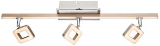 LED Deckenleuchte, Chrom, Strahler beweglich, L 61,5 cm