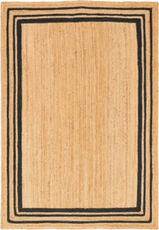 Pergamon Sisalteppich Naturfaser Teppich Jute Salsa Bordüre, Rechteckig, Höhe: 10 mm