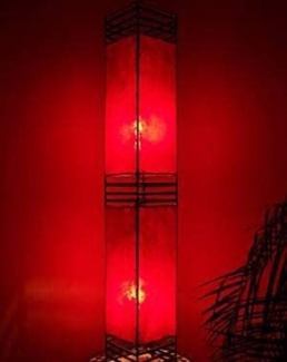 Marrakesch Orient & Mediterran Interior Stehlampe Orient Stehlampe Koutoubia Rot 120cm