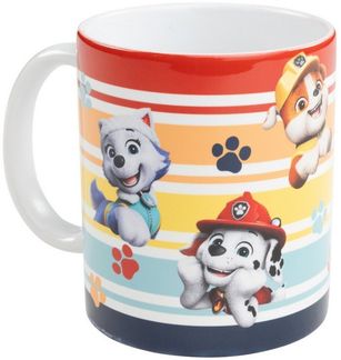 United Labels® Tasse Paw Patrol Tasse Stripes Kaffeetasse Becher Kaffeebecher 320 ml, Keramik