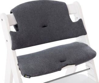 Hauck Highchair Pad Select Hochstuhlkissen Grau Baumwolle Monochromatisch Traditioneller Hochstuhl 5-Punkt