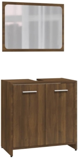 vidaXL Badmöbel-Set Braun Eichen-Optik Holzwerkstoff 815530