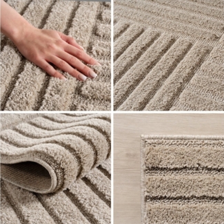 Carpettex Designteppich Skandinavischer Boho, Rechteckig, Höhe: 8 mm, Teppich Wohnzimmer, Schlafzimmer, Gästezimmer