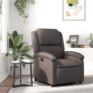 vidaXL Relaxsessel Dunkelbraun Echtleder 371790