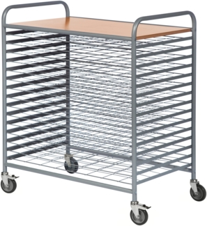 Kongamek Trockenwagen in grau 950x600x1120mm mit 15 Böden
