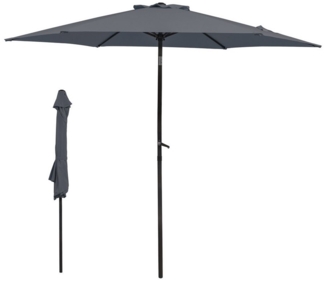 Thanaddo Sonnenschirm Gartenschirm Terrassenschirm Balkonschirm Marketschirm, Strandschirm mit Kurbel, UV Schutz, Windfest