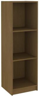 Bücherregal/Raumteiler Honigbraun Massivholz Kiefer [809939]