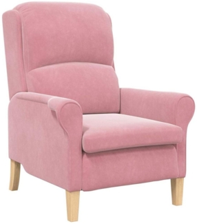 vidaXL Sessel Sessel Rosa 76 x 94 x 102 cm Samt (1-St)