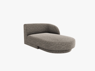 Micadoni Modul Miley 2-Sitzer Rechts Chenille Grau