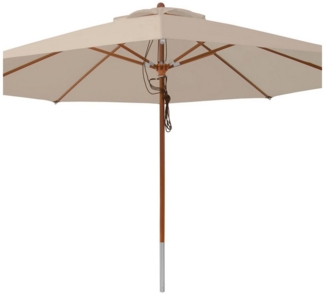 anndora-sonnenschirm Sonnenschirm 4m rund Gartenschirm Marktschirm, wasserabweisende Oberflächen