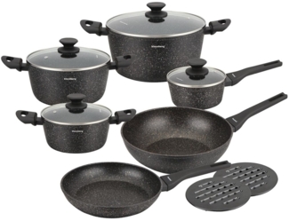 Klausberg Klausberg Topfset mit marmorierter Antihaftbeschichtung 12-teilig KB7659