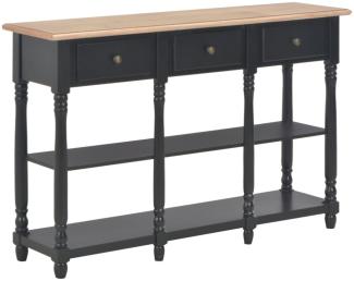 vidaXL Konsolentisch Schwarz 110x30x76 cm Holzwerkstoff 354327