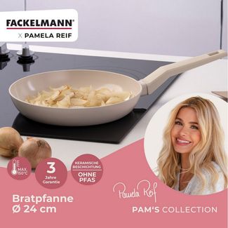 FACKELMANN Bratpfanne Shell Pfanne, Keramikbeschichtete Kochpfanne