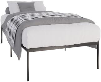 Metallbett Fargo 200x100x42 cm (Farbe: schwarz)