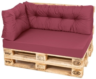 TexDeko Palettenkissen Set Modell: Comfort 3-TLG, Palettenkissen Set wasserabweisend, Premium Qualität, pflegeleicht