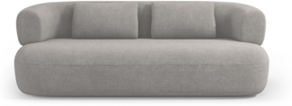 Micadoni Sofa Jenny 3-Sitzer Boucle Hellgrau
