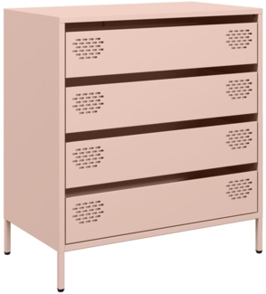 vidaXL Sideboard Rosa 68x39x73,5 cm Kaltgewalzter Stahl 851287