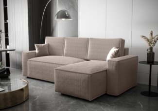 ALTDECOR Ecksofa BALLARO L, Couch mit Schlaffunktion, Wohnzimmer - Wohnlandschaft