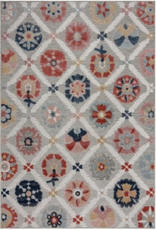FLAIR RUGS Teppich Flora, rechteckig, Höhe: 2 mm, Outdoor geeignet, Hoch-Tief Effekt