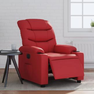 vidaXL Relaxsessel Elektrisch Rot Kunstleder 3206590