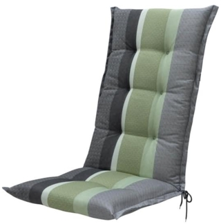 Best Sitzauflage 571402 graugrün/Streifen