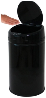 ECHTWERK Mülleimer INOX BLACK, Infrarot-Sensor, Korpus aus Edelstahl, Fassungsvermögen 30 Liter