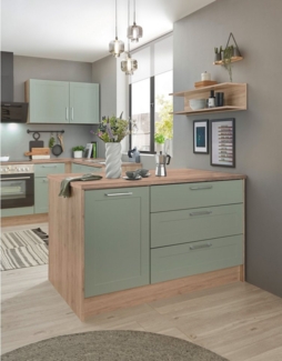 BASIC by Balculina Kücheninsel Marsi, Breite 145 cm, Türen und Schubkästen Sofclose, beidseitig nutzbar