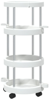 vidaXL Reinigungswagen mit Aufbewahrungskorb Aluminium 344379