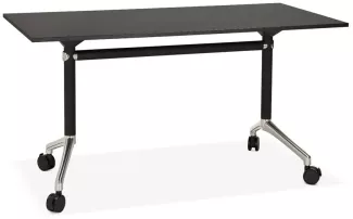 Kokoon Design Schreibtisch Helpe Holz Schwarz 140 cm